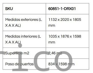 Caseta Metálica Eco Denia 113x202x180 cm - Duramax