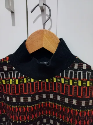 Jersey Zara crop top jacquard