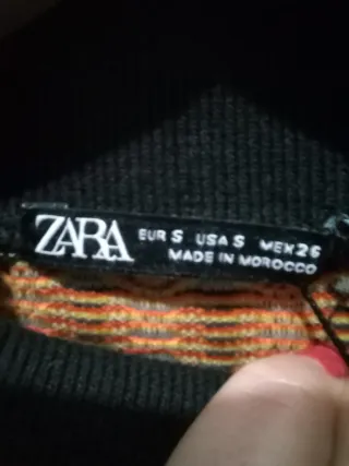 Jersey Zara crop top jacquard