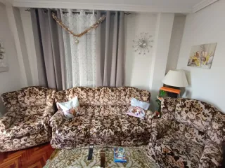 Sofá y 2 sillones tela estampado