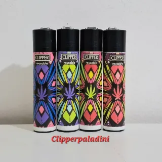 4 Accendini Clipper Riutilizzabili