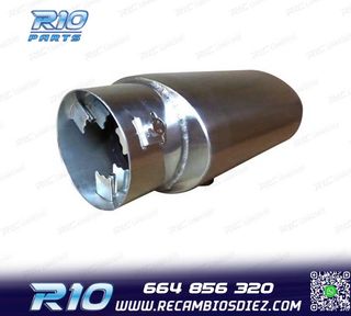 COLA ESCAPE TIPO CUPRA GRANDE ACERO INOX