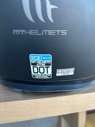 Casco Moto Modular MT Talla M Negro