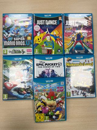 Lote 7 Juegos Wii U: Mario, Just Dance, etc.