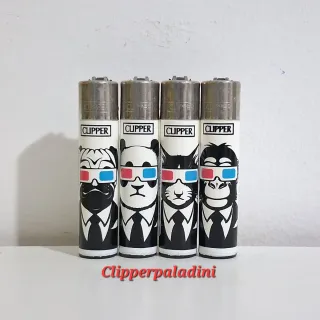 Set 4 Accendini Clipper Animali 3D