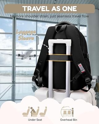 Amythe mochila niña 15.6'' Negra impermeable