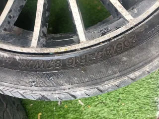 Llantas cromadas de palos para coche