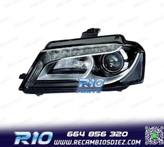 FARO IZQ XENON AUDI A3 08-12 CON LUZ DIURNA