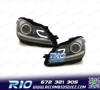 FAROS MERCEDES W204 11-14 LUZ DIURNA LED TUBE LIGHT + LED FO