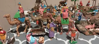 Belén antiguo vintage figuras