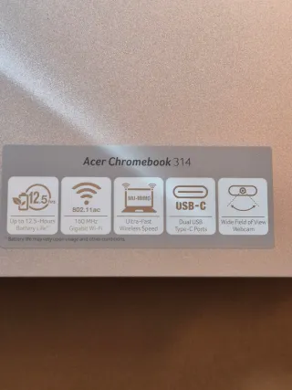 Acer Chromebook 314 Argento