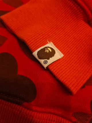 Sudadera A Bathing Ape Sark Camuflaje Roja
