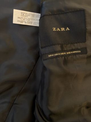 Abrigo Zara Man Verde Militar