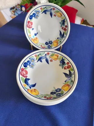 6 Platos CHURCHILL. "PALOMA".