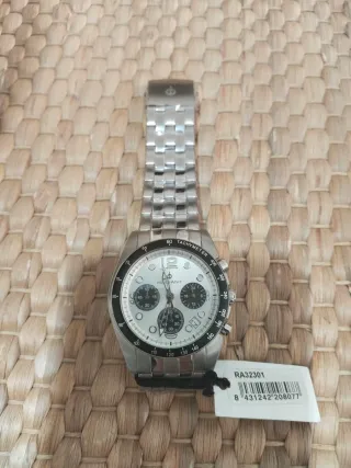 Reloj RADIANT Cronógrafo Plata y Blanco