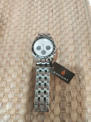 Reloj RADIANT Cronógrafo Plata y Blanco