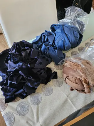 Pizze Nastri in velluto per uncinetto