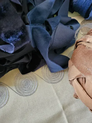 Pizze Nastri in velluto per uncinetto