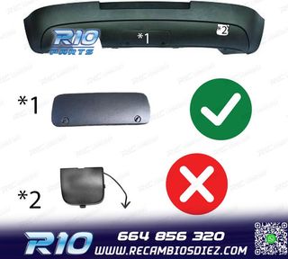 DIFUSOR VOLKSWAGEN VW GOLF 5 03-08 LOOK GTI GANCHO REMOLQUE