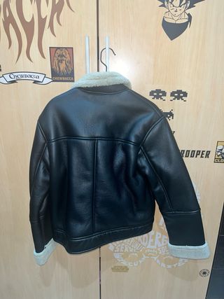Chaqueta Zara Negra Forrada Talla 11-12 años