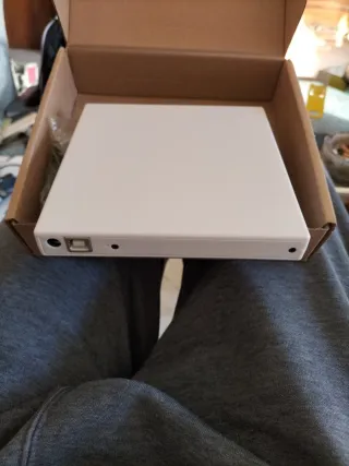 Grabador DVD USB Slim Portable blanco