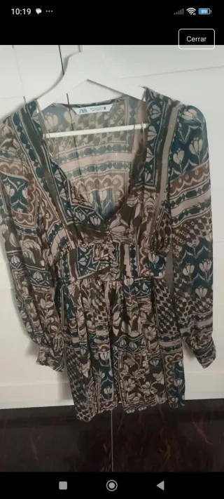 Vestido Zara estampado