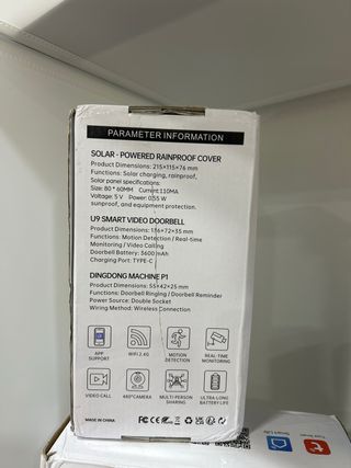 Timbre Inteligente con Cámara Solar