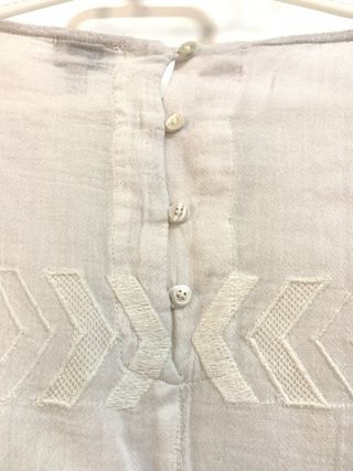 【Hoss Intropia】Blusa Blanca Bordada Talla XL