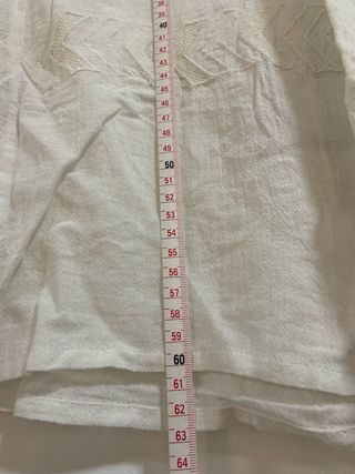 【Hoss Intropia】Blusa Blanca Bordada Talla XL