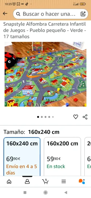 Alfombra infantil de juegos