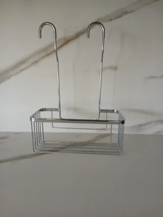 Porta geles de metal para baño