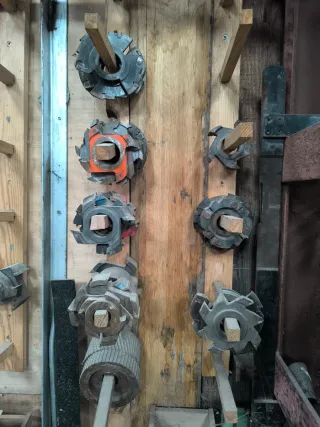 Lote de fresas para carpintería distintos acabados