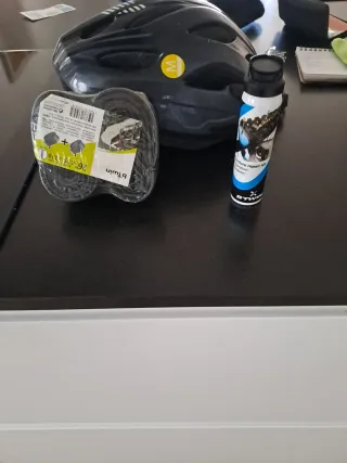 Bicicleta Montaña + Casco + Accesorios