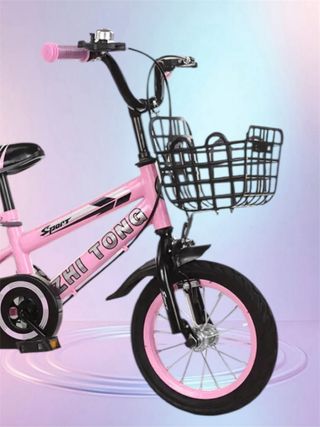 Bicicleta Niña Rosa con Ruedines