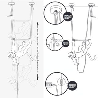 Lámpara Monkey Swing de Seletti