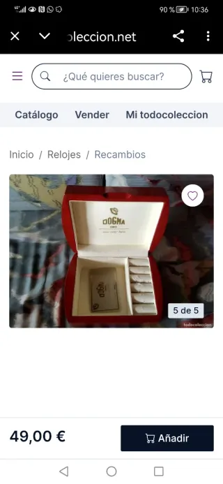 Caja para reloj Dogma