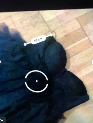 Vestido fiesta negro volantes tul