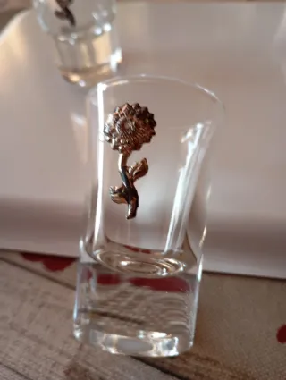 6 Bicchieri da liquore decorati