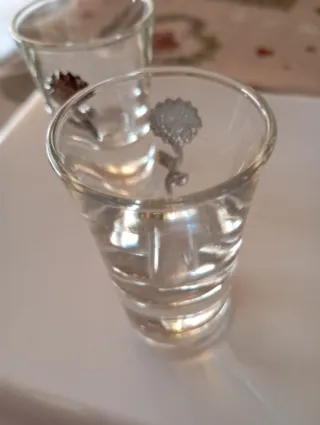 6 Bicchieri da liquore decorati