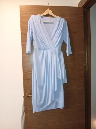 Vestido azul pastel boutique