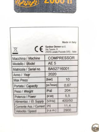 Compresor Rotativo Tornillo INGERSOLL RAND