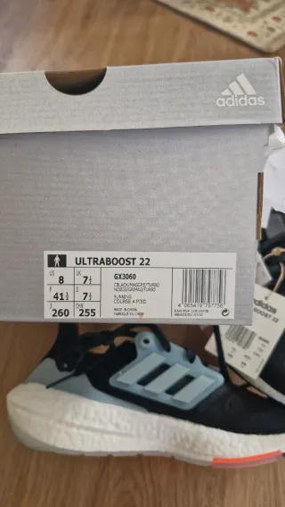 Adidas Ultraboost 22 Negras Talla 41 1/3