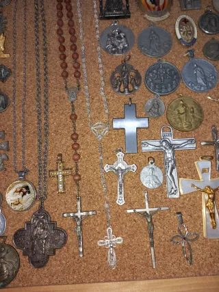 Lote artículos religiosos