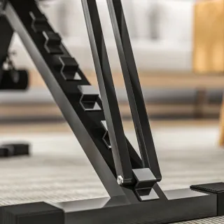 Banco de Musculación Ajustable Negro/Rojo