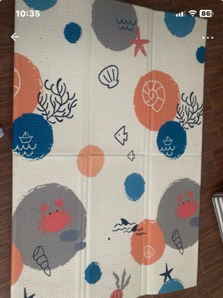 Alfombra de juego infantil temática marina