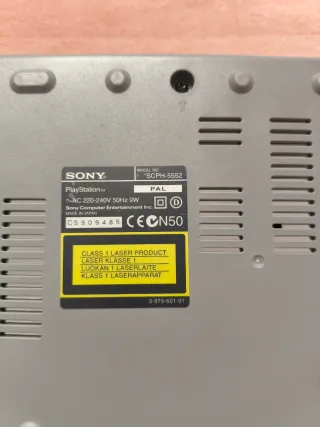 Consola Sony PlayStation 1 (PS1) Gris