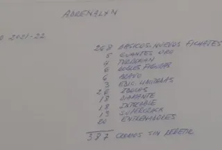 4 álbumes Adrenalyn 21-22  22-23  23-24 y 24-25