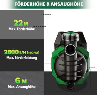 Pompa acqua Mellif 18V Makita 2800 l/h