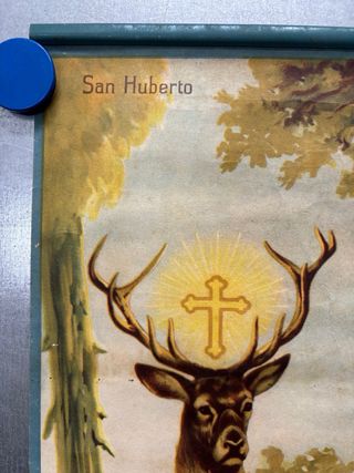 Antiguo Calendario SEAM, año 1945 - San Huberto