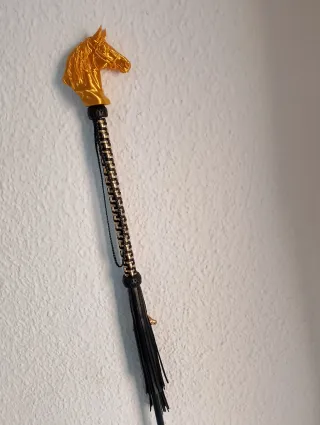 Bastón de colección con cabeza de caballo